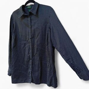 Ralph Lauren vintage cotton polka dot button down